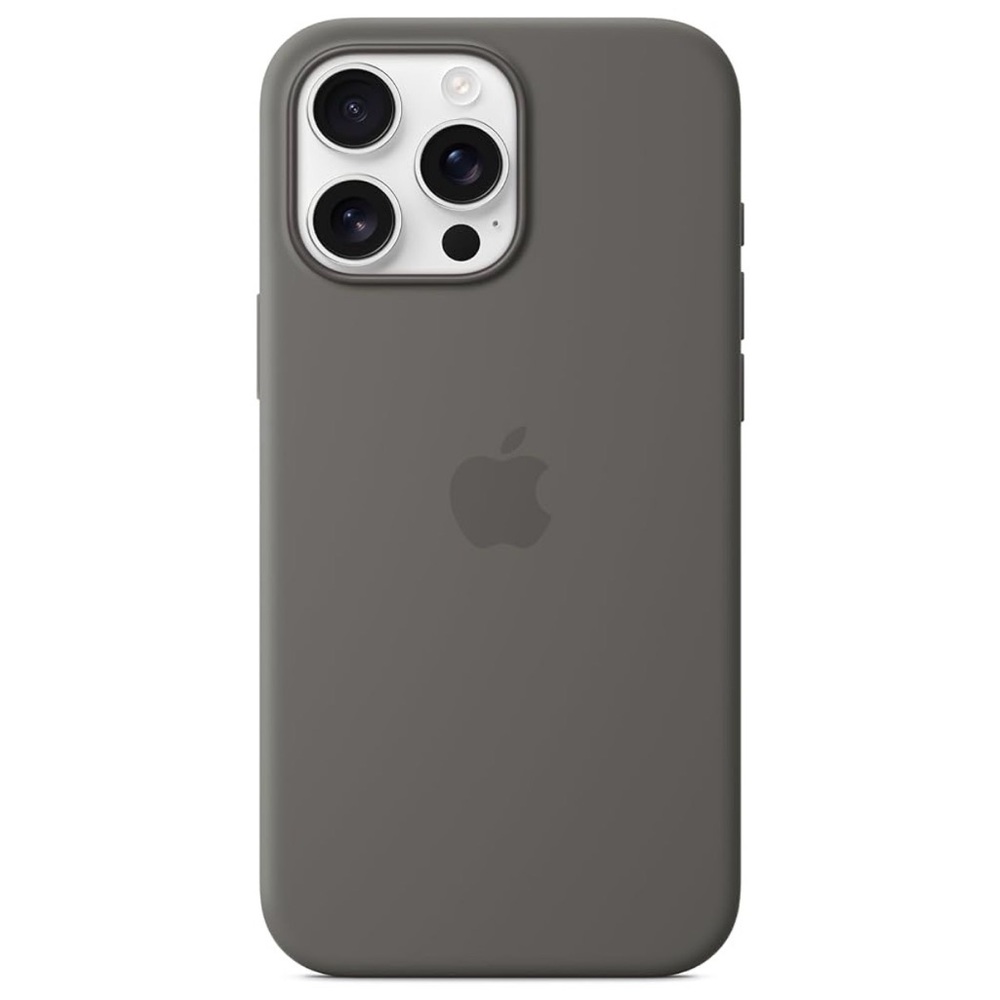 NWT iPhone 16 Pro Max Silicone Case in Stone Grey